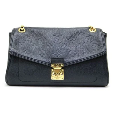Сумка Louis Vuitton M48931 Saint-Germain PM Shoulder Bag Monogram Empreinte Leather "Black" фото № 3