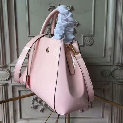 Сумка Louis Vuitton M50404 Montaigne BB Tote Bag Monogram Vernis "Beige" фото № 3