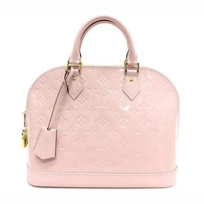 Сумка Louis Vuitton M50412 Alma PM Tote Bag Monogram Vernis "Pink" фото № 2