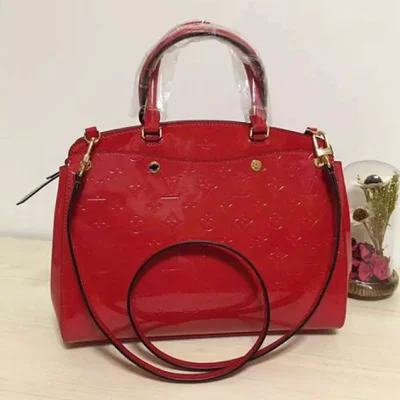 Сумка Louis Vuitton M50596 Brea MM Tote Bag Monogram Vernis "Red" фото № 2