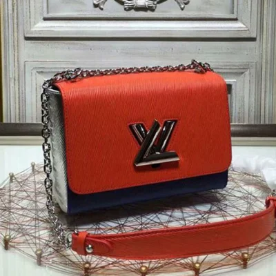 Сумка Louis Vuitton M53010 Twist MM Shoulder Bag Epi Leather "Orange" фото № 2