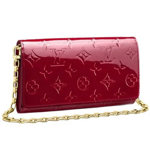 Сумка Louis Vuitton M90091 Chain Wallet Monogram Vernis "Red"