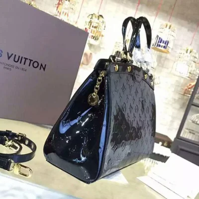 Сумка Louis Vuitton M90271 Brea MM Tote Bag Monogram Vernis "Black" фото № 3