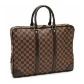 Портфель Louis Vuitton N41124 Porte-Documents Voyage Briefcase Damier Ebene Canvas "Brown"