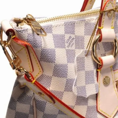 Сумка Louis Vuitton N41134 Evora GM Shoulder Bag Damier Azur Canvas "White" фото № 5