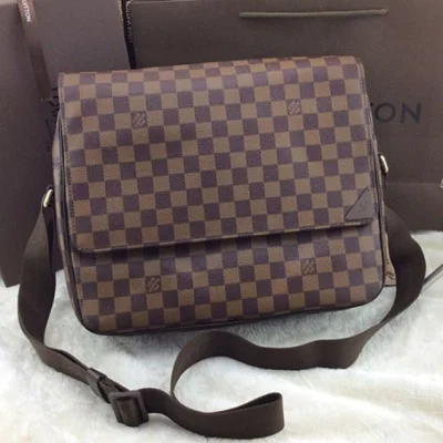 Сумка Louis Vuitton N41149 Shelton MM Messenger Bag Damier Ebene Canvas "Brown" фото № 2