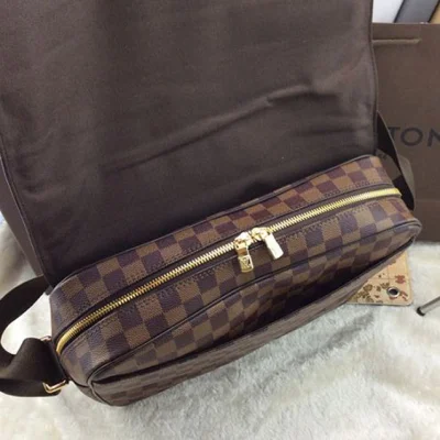 Сумка Louis Vuitton N41149 Shelton MM Messenger Bag Damier Ebene Canvas "Brown" фото № 6