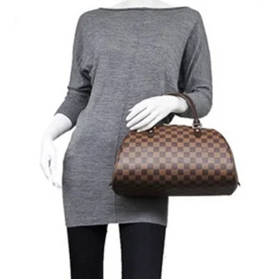 Сумка Louis Vuitton N41434 Ribera MM Tote Bag Damier Ebene Canvas "Brown" фото № 10