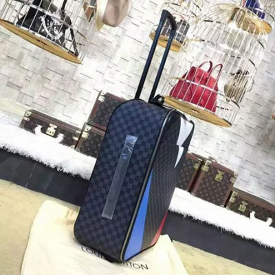 Чемодан Louis Vuitton N41620 Pegase Legere 55 Rolling Luggage Damier Cobalt Canvas "Navy Blue" фото № 5