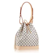Сумка Louis Vuitton N42222 Noe Shoulder Bag Damier Azur Canvas "White"