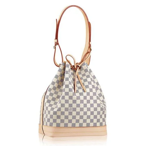 Сумка Louis Vuitton N42222 Noe Shoulder Bag Damier Azur Canvas "White"