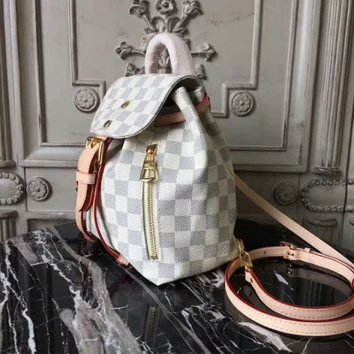 Рюкзак Louis Vuitton N44026 Sperone BB Backpack Damier Azur Canvas "White" фото № 3