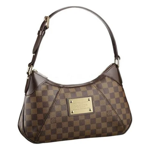 Сумка Louis Vuitton N48180 Thames PM Hobo Bag Damier Ebene Canvas "Brown"