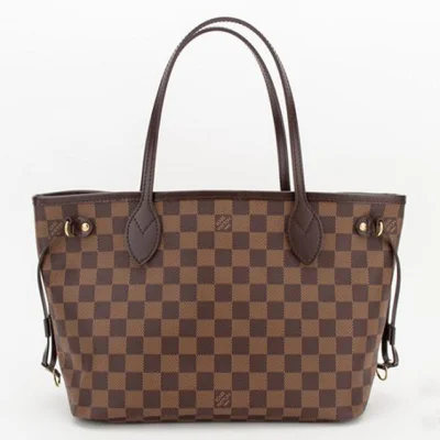 Сумка Louis Vuitton N51109 Neverfull PM Shoulder Bag Damier Ebene Canvas "Brown" фото № 2