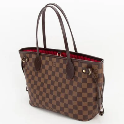 Сумка Louis Vuitton N51109 Neverfull PM Shoulder Bag Damier Ebene Canvas "Brown" фото № 4