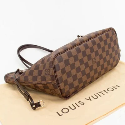 Сумка Louis Vuitton N51109 Neverfull PM Shoulder Bag Damier Ebene Canvas "Brown" фото № 6