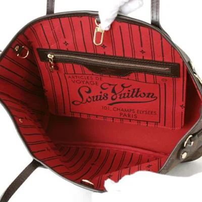 Сумка Louis Vuitton N51109 Neverfull PM Shoulder Bag Damier Ebene Canvas "Brown" фото № 7