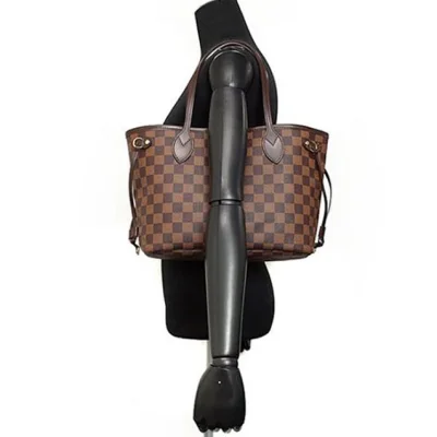 Сумка Louis Vuitton N51109 Neverfull PM Shoulder Bag Damier Ebene Canvas "Brown" фото № 9
