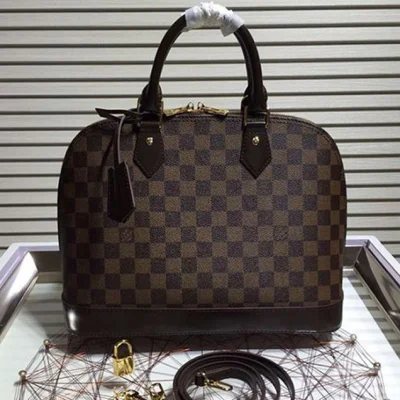Сумка Louis Vuitton N53151 Alma PM Tote Bag Damier Ebene Canvas "Brown" фото № 2