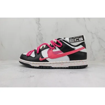 Nike SB Dunk Low Swooshes "Black/White/Pink" фото № 2