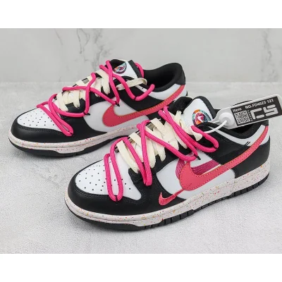 Nike SB Dunk Low Swooshes "Black/White/Pink" фото № 5