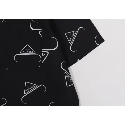 Рубашка Prada Short Sleeve Decoration "Black" фото № 3 Рубашка Prada Short Sleeve Decoration "Black" фото № 3