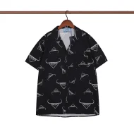 Рубашка Prada Short Sleeve Decoration "Black"
