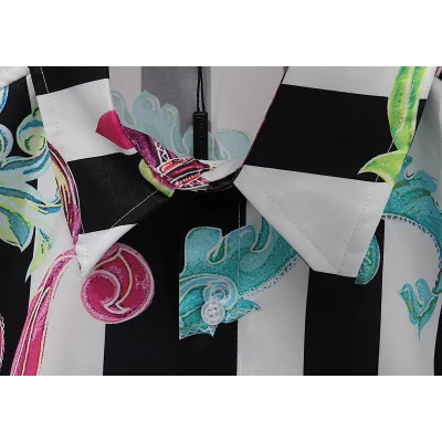 Рубашка Versace With Floral Pattern "White" фото № 3