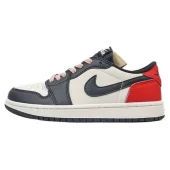 Air Jordan 1 Low "Vintage White/Black/Red"