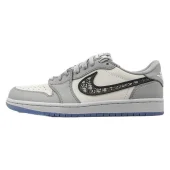 Dior x Air Jordan 1 Low "Grey"