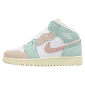 Air Jordan 1 Mid "Pink Oxford/Jade Ice/White"