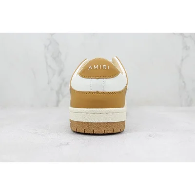 Amiri Skel Top Low "White/Wheat Beige" фото № 9