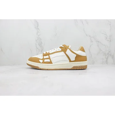 Amiri Skel Top Low "White/Wheat Beige" фото № 2