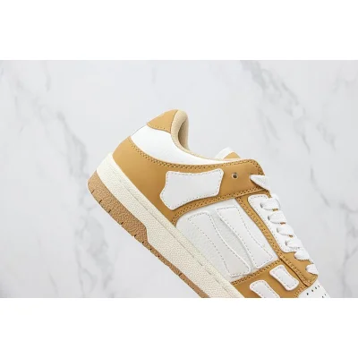 Amiri Skel Top Low "White/Wheat Beige" фото № 3