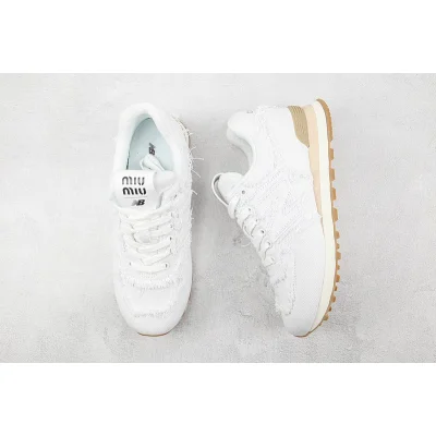 Miu Miu x New Balance 574 "Denim White" фото № 6