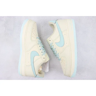 Nike Air Force 1 Low "Beige/White/Sky Blue" фото № 6
