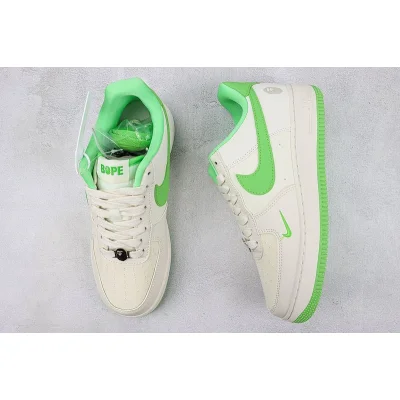 A Bathing Ape x Nike Air Force 1 Low "Apple Green/Off White" фото № 7