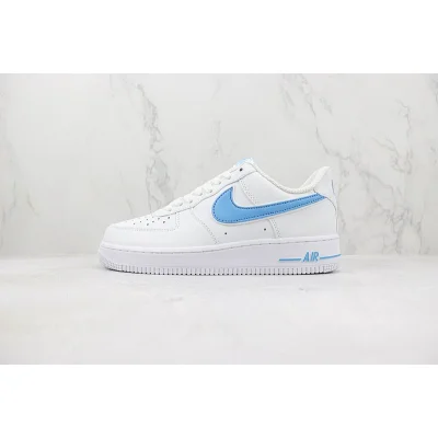 Nike Air Force 1 Low "White/University Light Blue" фото № 2