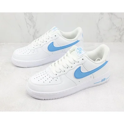 Nike Air Force 1 Low "White/University Light Blue" фото № 5