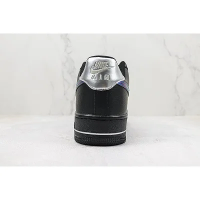 Nike Air Force 1 Low "Black/Metallic Blue" фото № 9