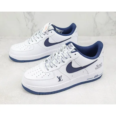 Louis Vuitton x Nike Air Force 1 Low "Navy/White" фото № 5