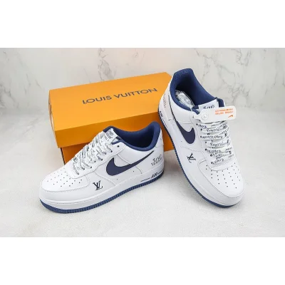Louis Vuitton x Nike Air Force 1 Low "Navy/White" фото № 7