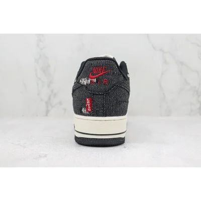 Levi's x Nike Air Force 1 Low "Black Denim" фото № 9