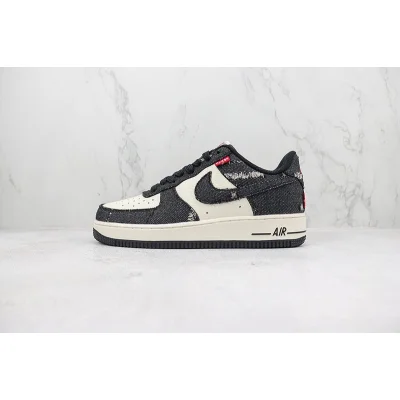 Levi's x Nike Air Force 1 Low "Black Denim" фото № 2