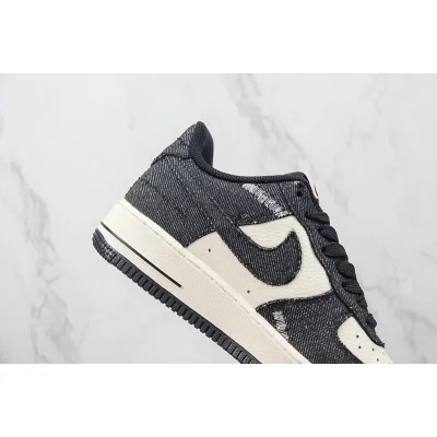 Levi's x Nike Air Force 1 Low "Black Denim" фото № 3