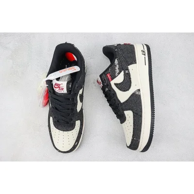 Levi's x Nike Air Force 1 Low "Black Denim" фото № 6