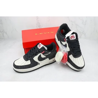 Levi's x Nike Air Force 1 Low "Black Denim" фото № 7