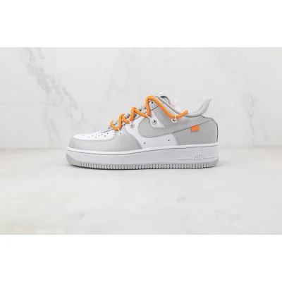 Nike Air Force 1 Low 07 "Wolf Grey/Orange" фото № 2