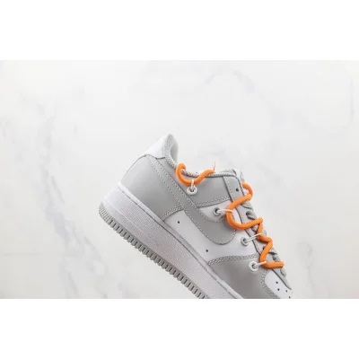 Nike Air Force 1 Low 07 "Wolf Grey/Orange" фото № 3