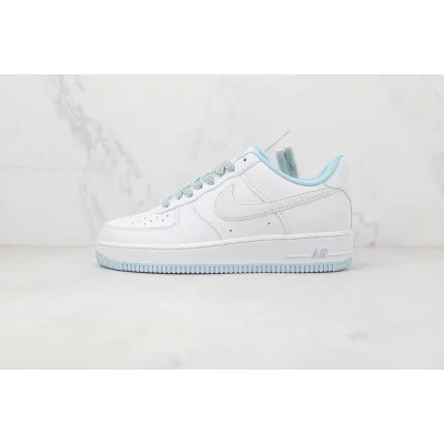 Nike Air Force 1 07 Low "White/Light Blue" фото № 2